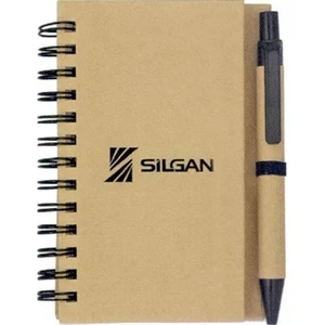 Eco Jotter - 40 Working Days - Spiral Bound Notebook Made Of Recycled Paper. Free Recycled Paper Pen Included