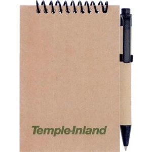 7 Working Days - Recycled Paper Spiral Bound Notebook With Sticky Notes And Paper Flags