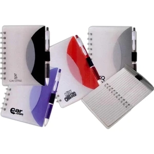 7 Working Days - Notebook With Lined Spiral Bound Pages And Tri-fold Cover. Includes Free Pen