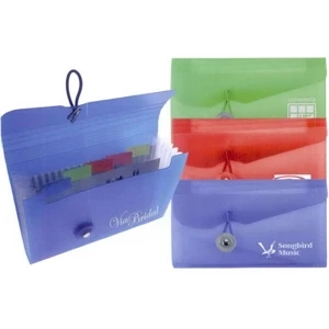 40 Working Days - Pocket Sized Organizer With Elastic Button Closure And Tabbed Dividers. 6 Sections