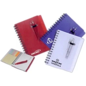 40 Working Days - Notebook With Lined Pages, Ruler Edge, Flip Clip Pen, Sticky Notes And Paper Flags