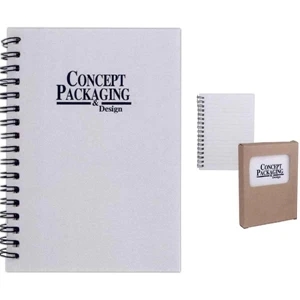 Tree-saver - 40 Working Days - Notebook With Stone Paper And Cover With Resin Binder. Photodegradable. Gift Box