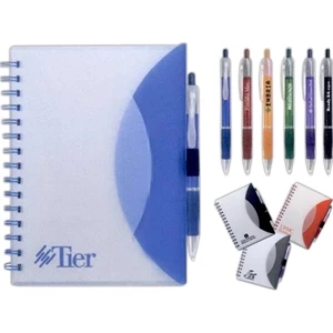40 Working Days - Medium Size Notebook With Lined Spiral Bound Pages, Tri-fold Cover And Pen Loop