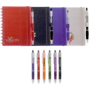 40 Working Days - Small Lined Spiral Bound Notebook With Elastic Closure. Card And Pen Holder
