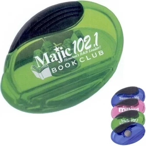 1 Working Day - Oval-shaped Magnetic Clip With Black Rubber Grip. Ridged Teeth For Secure Hold