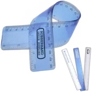 40 Working Days - 12" Flexible Ruler Measures Both Inches And Centimeters. 3 Colors