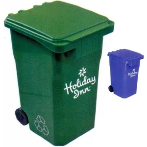 40 Working Days - Recycle Bin-shaped Pen Holder With Hinged Lid And Wheels