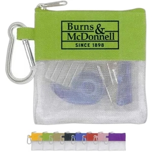 40 Working Days - Cloth And Mesh Pouch With Carabiner Contains Tape Dispenser, Stapler, Etc