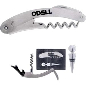 40 Working Days - Bottle Stopper, Metal Corkscrew, Foil Cutter And Bottle Opener. Gift Box Included