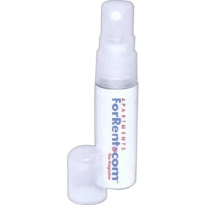7 Working Days - Antibacterial Hand Sanitizer Pocket Spray With Snap-on Cap. Color: Clear