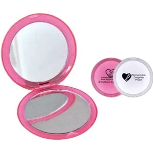 40 Working Days - Compact With Magnified And Standard Mirrors. Colors: Pink, Clear