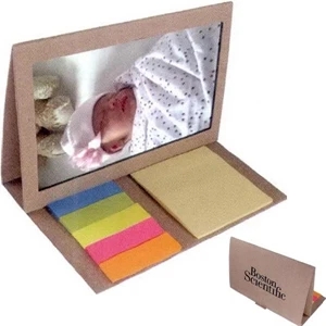 7 Working Days - Colored Paper Flags And Sticky Notes With A 4" X 6" Frame. Fold-over, Free Standing