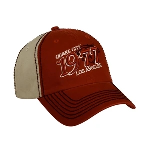 1675 Series - Black-gray-black - 6-panel Color Blocked Laundered Fashion Cap