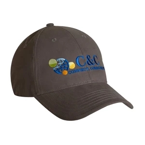 4025 Series - Graphite - 6-panel Water Repellent Baseball Cap, Low Profile