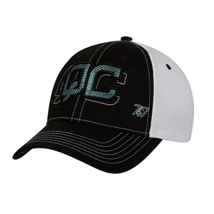 4175 Series - Black-white - Structured, Mesh, 6 Panel Performance Mesh Baseball Cap