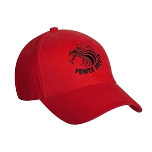 4355 Series - Black - Medium Profile, Structured, Stretch Brushed Twill, Six Panel, Baseball Cap