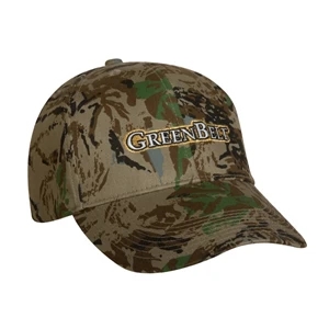 6400 Series - High Profile, Structured 6-panel Camouflage Baseball Cap With Cotton Twill