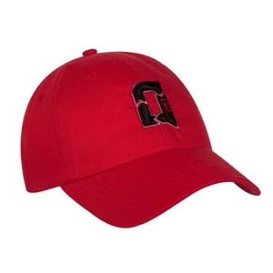 7725 Series - Black - 6-panel Low Profile Fashion Cap With Fabric Strap Closure
