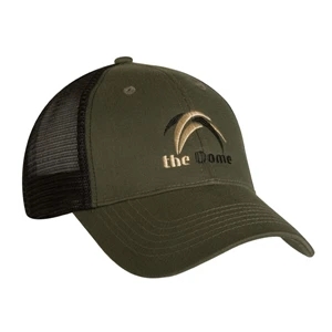 7775 Series - Black-black - Structured Low Profile 6 Panel Baseball Cap, Rpet Brushed Twill