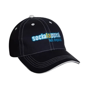 9900 Series - Black-white - Low Profile, Structured, 100% Cotton, 6-panel Cap