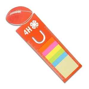 Football - Sport-themed Bookmarks Include Sticky Notes And Double-sided Ruler