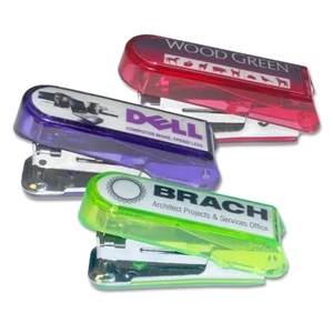 Mini Stapler With A Vivid 4 Color Process Print Protected By Acrylic Dome
