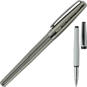 Dentelle - The Etched Texture Of This Brass Roller Pen Gives It A Unique Look And A Firm Grip
