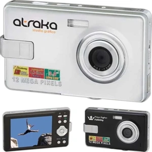 Panoramic - Digital Camera With 12 Mp, 8x Digital Zoom Lens, And 3" Color Lcd Screen