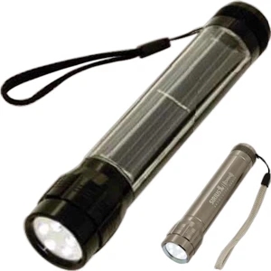 5-led Solar-powered Flashlight, "batteries Not Included" Because They Aren't Needed