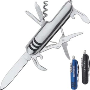Multi-function Knife Equipped With Scissors, A Knife, Screwdriver And More