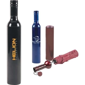 Twist Open Wine Bottle Umbrella. Bottle Is 2"d X 12 /18"h. Elegant And Distinct