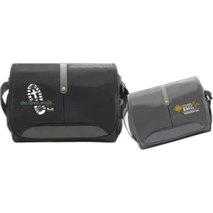 Goldracer - 420 Denier Nylon 15.4" Computer Bag. Fully Padded Zipper Compartment And Front Flap