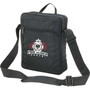 Nylon Tablet Bag Features Twin Zipper Pulls And A Hidden Zipper Pocket