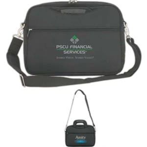 Computer Bag Holds A Laptop Up To 12.1" Display, Bag Size 13 1/2"w X 10"h X 2"d