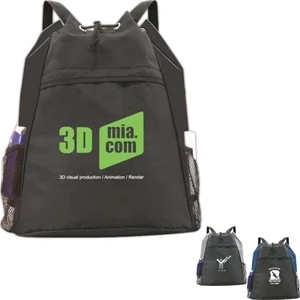 Bi-line - Drawstring Backpack Made Of 420 Denier Nylon With Pvc Backing And Dwr Coating
