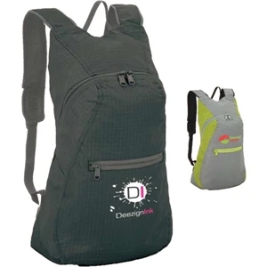 Stuff&go - Nylon Cinch Backpack With Convenient Drawstring Closure To Main Compartment