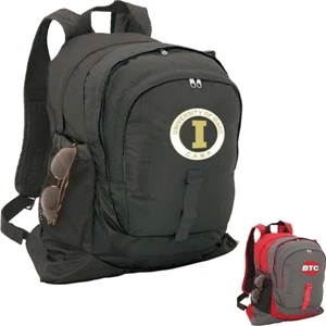 Gosport - Nylon Backpack With Adjustable Sternum Strap, 2 Side Mesh Pockets, Daisy Chain Loop