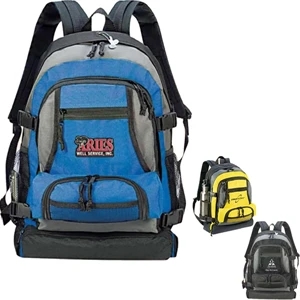 High-trail - Backpack, 600 Denier Polyester And Measures 13"w X 17"w X 7"d