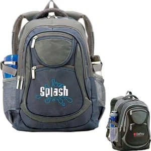 Polyester Backpack With Two Front Zipper Pockets For Easy Access And Organization