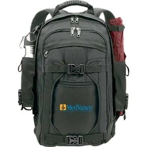 Hiker - Polyester Backpack With Textured Grip Handle And Metal Hardware