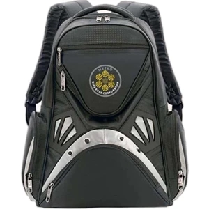 Kaleidoscoper - Twill, Polyester Computer Backpack With Padded Zipper Compartment For 15.4" Display