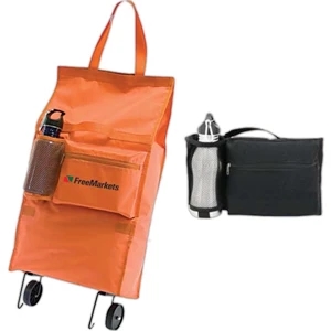 Fold-n-roll - Wheeled Bag With Fold And Lock Wheels To Pull Your 23" Shopping Bag