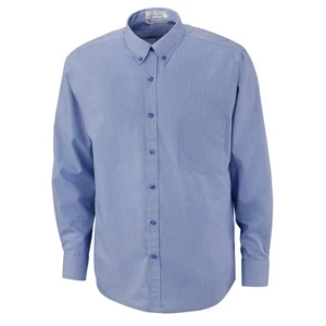 North End (r) Echelon - 2 X L - Wrinkle Resistant Men's Cotton Blend Houndstooth Taped Shirt