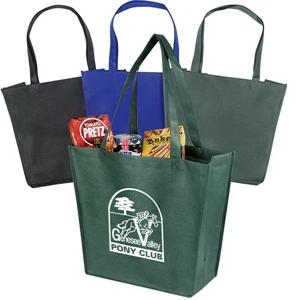 Recyclable And Reusable Non-woven Tote With Dual Reinforced 24" Handles