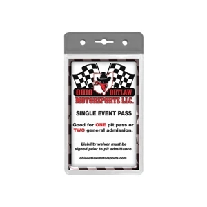Horizontal - Blank Color Coded Badge Holder With Removable Bulldog Clip