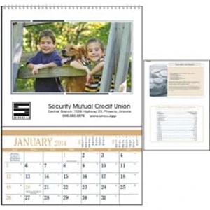 High-quality 2015 Calendar That Features Recipes And A Storage Pocket Each Month