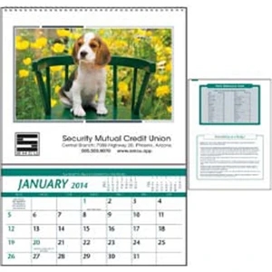 High-quality 2015 Farm Calendar That Features A Storage Pocket Each Month
