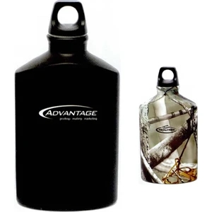 Allure - Realtree - Lightweight Aluminum Flask With Twist Off Plastic Cap
