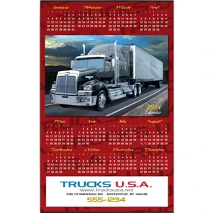 Customline (tm) - Custom Full Color Poster Single Sheet Full Year Calendar