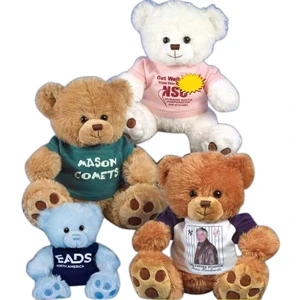 Paw Bear (tm) Patches Sof-fur (tm) - Baby Blue - Stuffed 7" Toy With Paw Prints And Embroidered Eyes